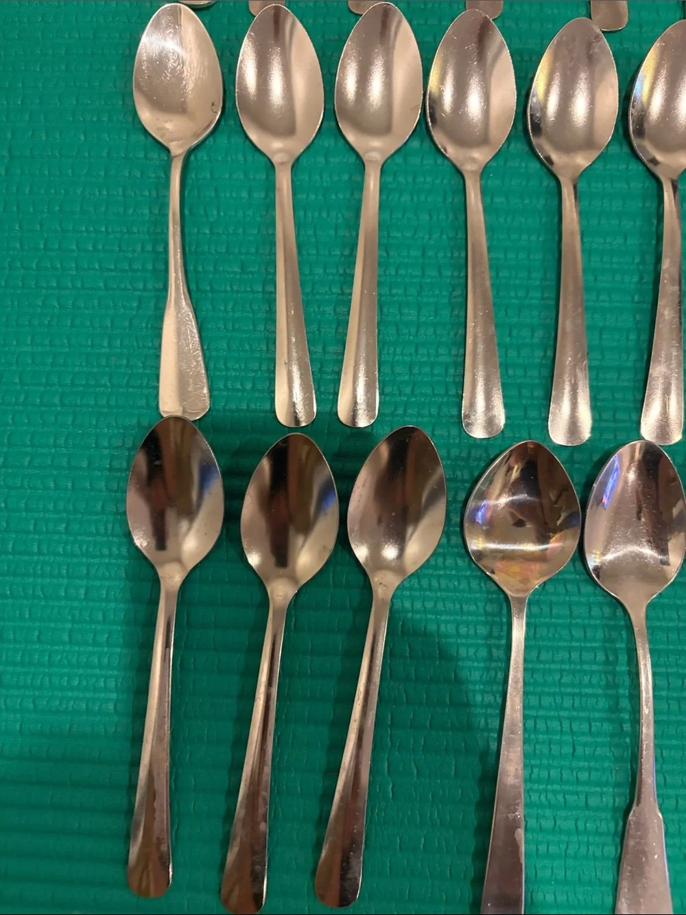 Stainless Steel Teaspoons - Set of 20 - Silver